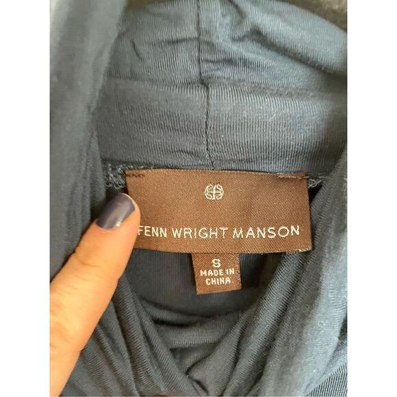 🚨 SALE Fenn Wright mason blue modal cowl neck turtleneck s - Picture 3 of 8